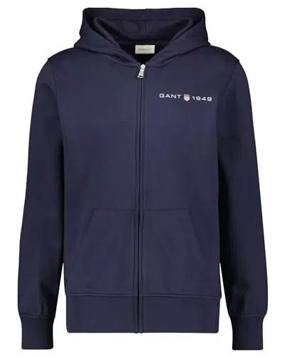 GANT Herren Kapuzenpullover Printed Graphic Full Zip Hoodie