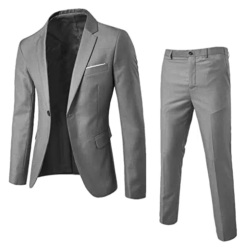 Herren Anzug Slim Fit Blazer Set für Hochzeiten und festliche Anlässe