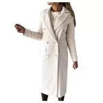 Generisch Damen Wintermantel Peacoat Trenchcoat Elegante Übergangsmantel