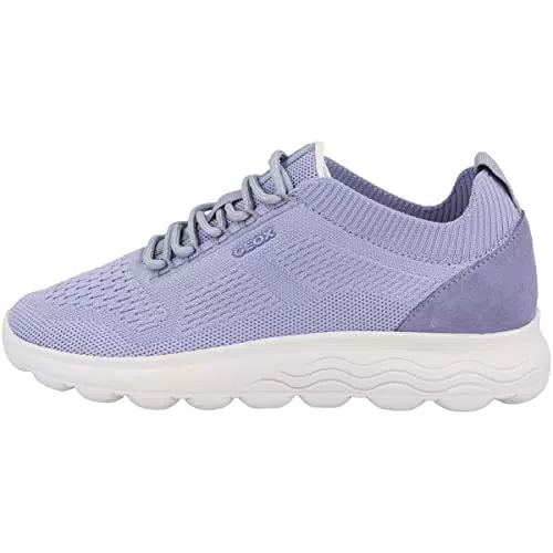 Geox Damen D SPHERICA Sneaker, LT Violet