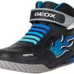 Geox J INEK Boy Sneaker, Grey/LT Blue