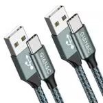 GIANAC USB C Kabel 2m, 3.1A Schnellladung und Synchronisierung für Samsung, Huawei, Sony