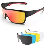 HAAYOT Polarisierte Radsportbrille für Männer und Frauen – Sport-Sonnenbrille für MTB, Laufen und Wandern
