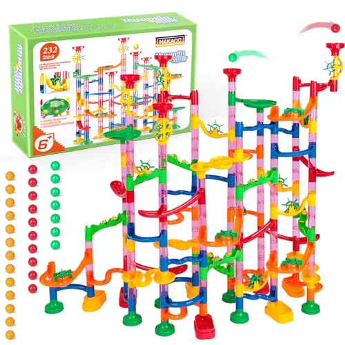 HAKACC Marble Run Rennstrecken-Set – Konstruktionspielzeug für Kinder