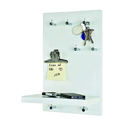 HAKU Möbel Schlüsselboard Modern, MDF, Metall, Maße: 25 x 40 x 17 cm
