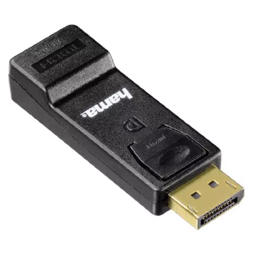 Hama DisplayPort zu HDMI Adapter 4K Ultra HD für Grafikkarten und Notebooks