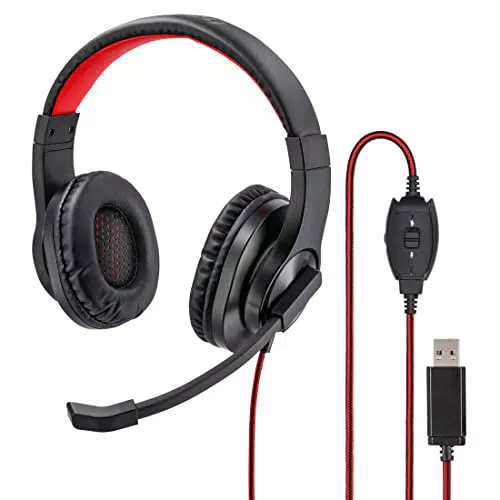 Hama PC Headset mit Mikrofon für Videokonferenzen und Homeoffice