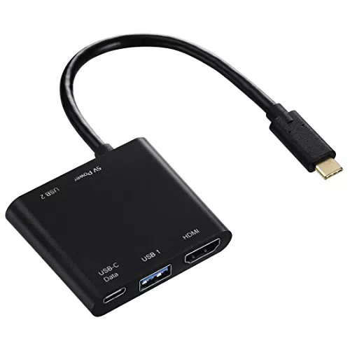 Hama USB Type-C Hub mit 2x USB 3.1, 1x USB-C und 1x HDMI für Laptop und Tablet