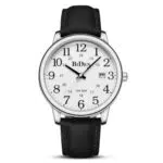 HANPOSH Herren Uhr Analog Quarz Wasserdicht mit Lederband und Datum