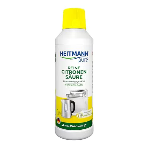 HEITMANN Reine Citronensäure: Bio-Entkalker für Küche und Bad, 100% natürlich