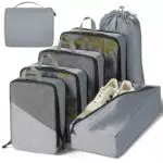 Homsorout Kompression Koffer Organizer - Packing Cubes mit Mesh-Panel