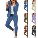 Damen Hosenanzug Elegant - Festliches Set mit Blazer und Anzughose