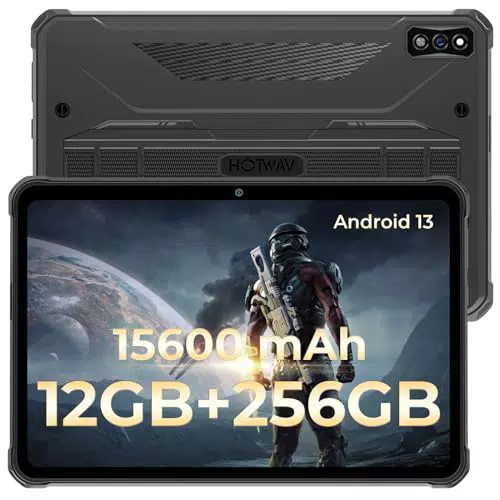 HOTWAV R7 Outdoor Tablet 10.1" HD+, 12GB RAM, 256GB ROM, IP68, Android 13