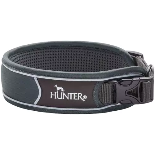 Hunter DIVO Hundehalsband aus Nylon - Braun/Grau