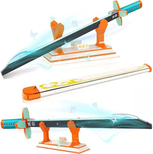 Ideas Demon Slayer Schwert Cosplay Kochou Shinobu Katana mit Halterung für Erwachsene und Jungen