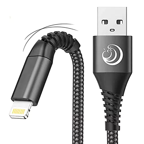 Aioneus iPhone Ladekabel - MFi Zertifiziertes Lightning Kabel, Nylon USB Ladekabel für iPhone und iPad