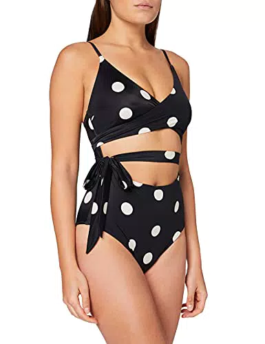 Iris & Lilly Wickelbadeanzug für Damen im klassischen Design