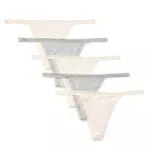 Iris & Lilly Damen G-String Unterwäsche Baumwolle, 5er-Pack
