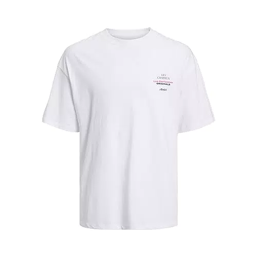 JACK & JONES T-Shirt Rundhals Kurzarm Grafik Design Baumwolle JORVILLERAYBRIGHT