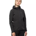 Jack Wolfskin Damen Bornberg Hoody W, elastische Softshelljacke aus hoch atmungsaktivem