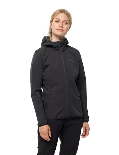 Jack Wolfskin Damen Bornberg Hoody W, elastische Softshelljacke aus hoch atmungsaktivem