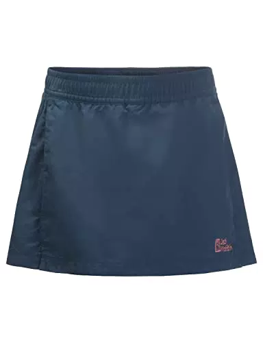 Jack Wolfskin Mädchen Sun Skort G Rock, Dark sea, 104
