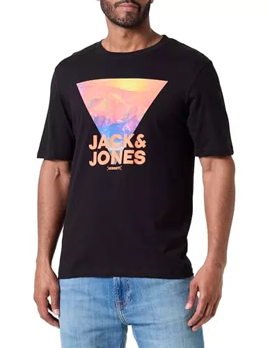 JACK&JONES JCOLOGO Print T-Shirt für Herren mit Rundhalsausschnitt
