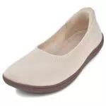 JACKSHIBO Barfußschuhe Damen Minimalistische Slip-On Sneakers mit Weite Zehenbox
