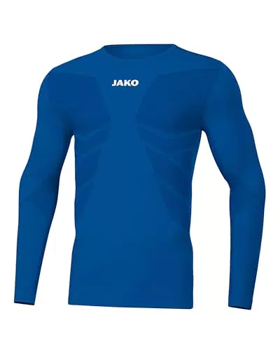JAKO Herren Komfort 2.0 Longsleeve, Sportrot, L EU