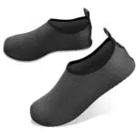 JOTO Wasserschuhe für Damen Herren Kinder, Unisex Badeschuhe Strandschuhe Quick-Dry Schnelltrockend Aquaschuhe Schwimmschuhe Surfschuhe Barfuß Schuhe Schwarz/ 42-43