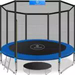 KESSER® Trampolin Ø 427 cm mit Sicherheitsnetz und Leiter - TÜV SÜD GS Zertifiziert