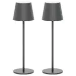 Klighten LED Dimmbare Tischlampe Kabellose, Wiederaufladbar, IP54 Wasserdicht
