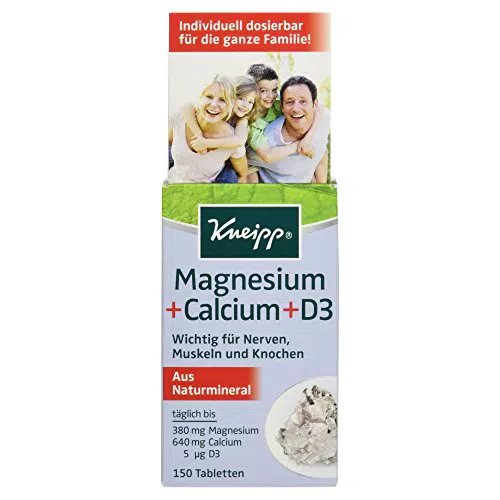 Kneipp Magnesium + Calcium D3 Tabletten für gesunde Knochen und Muskeln
