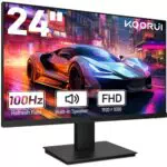 KOORUI 24 Zoll FHD Gaming Monitor mit 100 Hz, AdaptiveSync und integriertem Lautsprecher
