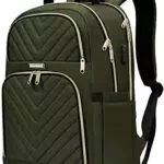 Kuosdaz Rucksack Damen, 15.6 Zoll Laptop Rucksack mit USB Ladeanschluss für Schule und Reisen