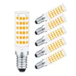 Kuyamilay E14 LED Leuchtmittel dimmbar, Keramik Sockel, 6-7W