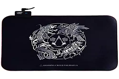 Assassin's Creed Valhalla RGB Gaming Mauspad mit rutschfester Unterseite
