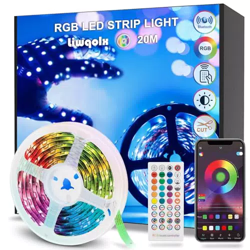 LED Strip 10m, Bluetooth LED Streifen Selbstklebend