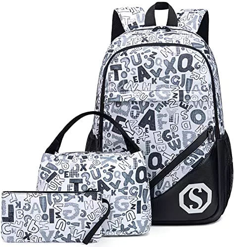 LEDAOU Schulrucksack für Jungen und Mädchen - Freizeitrucksack für Teenager