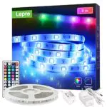 Lepro LED Strip 5050 SMD Selbstklebend, Dimmbar mit Fernbedienung für Zuhause