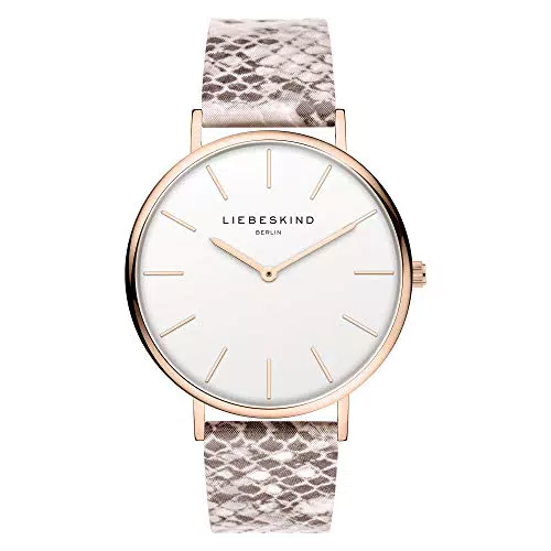 Liebeskind Berlin Damen Analog Quarz Uhr mit Sneakoptik Armband