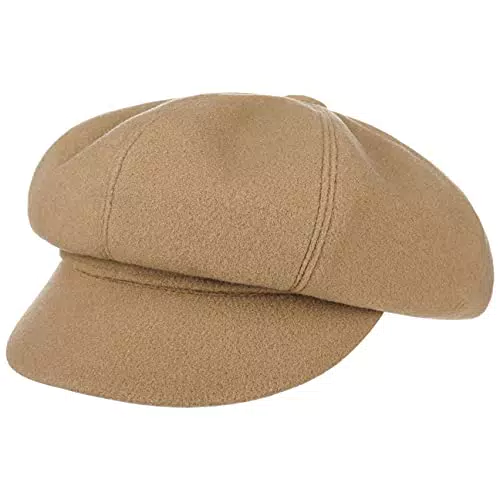 LIERYS Wooly Newsboy Ballonmütze Damen - Made in Germany Cap Balloncap Schirmmütze mit Schirm