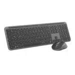 Logitech MK950 Signature Slim kabelloses Tastatur-Maus-Set, Bluetooth, QWERTZ