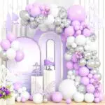 Luftballons Girlande, Pastell Macaron Deko für Geburtstag, Hochzeit und Feiern