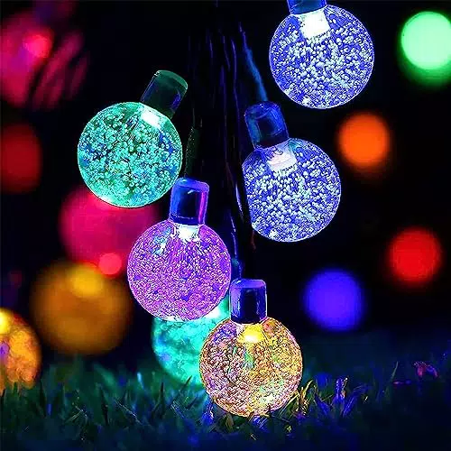 Mafiti Lichterkette Solar 12M, Wasserdichte Außenlichterkette für Garten und Balkon