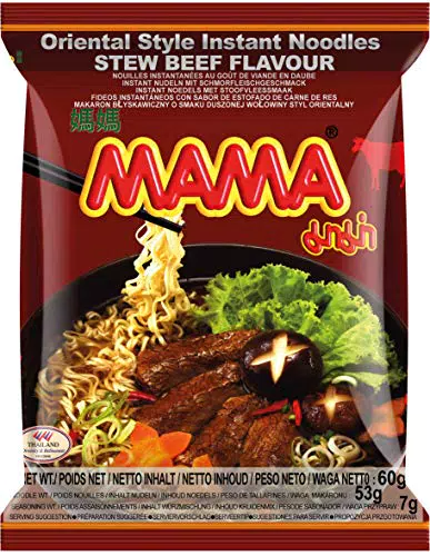 MAMA Instantnudeln mit Rindfleischgeschmack – Authentische thailändische Suppe