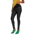MAMALICIOUS Vmmseven glatte beschichtete Damenhose Noos