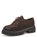 Marco Tozzi Damen Schnürschuhe Plateau aus Kunstleder