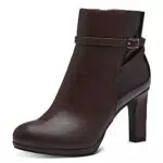 MARCO TOZZI Damen Stiefeletten mit Kunstleder Absatz - Elegant und Schwarz