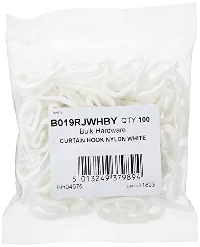 Merriway BH04576 Nylongardinenhaken für Gardinen und Vorhänge